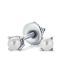 Bling Jewelry Minimalist Tiny 0.25CTW Cz Cubic Zirconia Solitaire Cartilage Stud Earrings .925 Sterling Silver Screw back