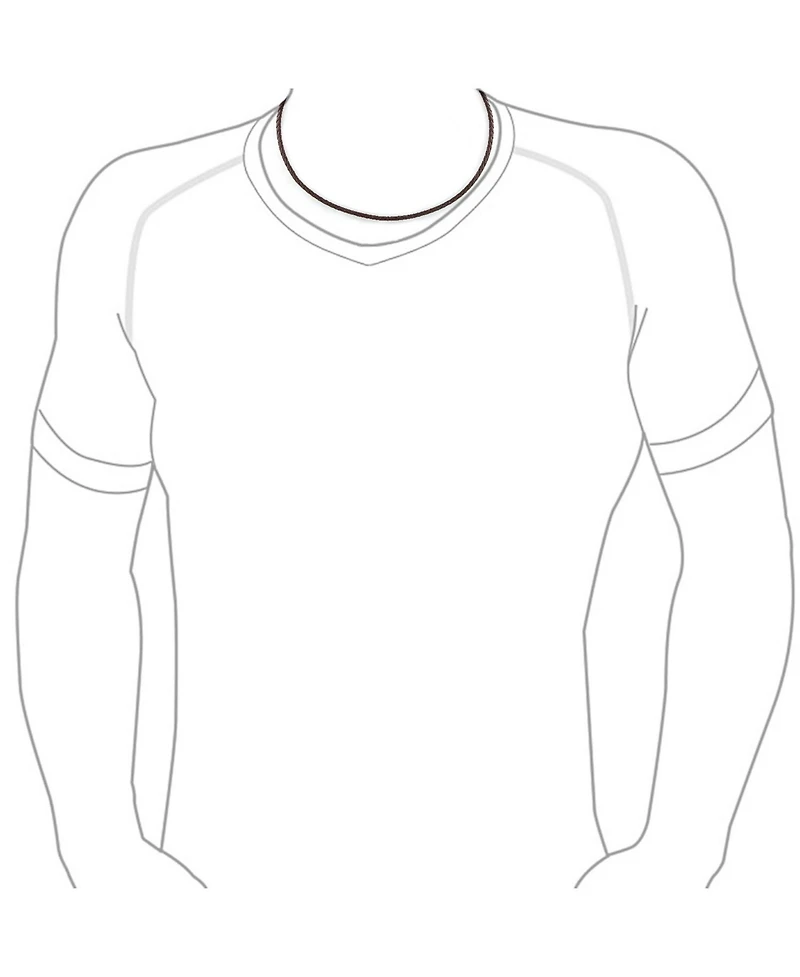 Bling Jewelry Brown Black Leather Braided Rope Weave Necklace Pendant Cords .925 Sterling Silver 14 16 18 20 24 Inch Length