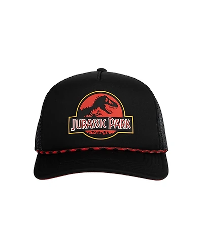 Jurassic Park Men's Logo Black Trucker Hat
