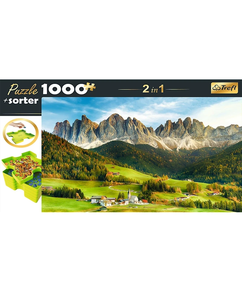 Trefl Red 1000 Piece Puzzle & Sorter - Beautiful Dolomite Landscape