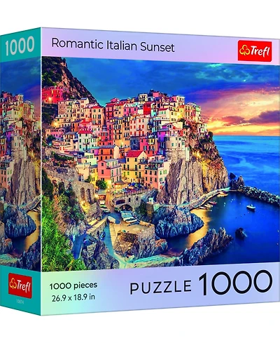 Trefl Red 1000 Piece Puzzle - Romantic Italian Sunset