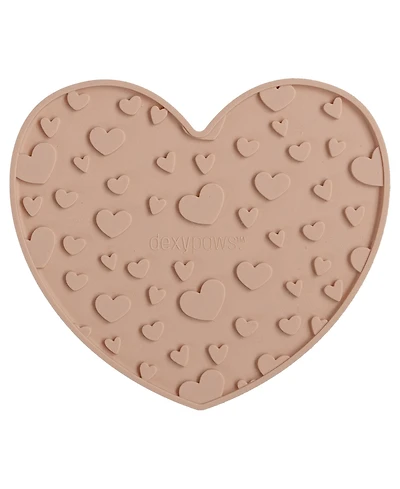 Enrichment Lick Mat: Blush Pink Heart