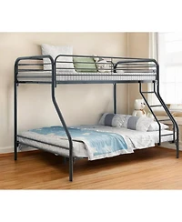 Industrial Heavy Duty Metal Bunk Bed for Small Spaces with Durable Steel Frame