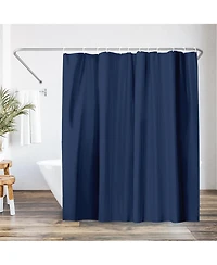 Americanflat 71x74 Solid Shower Curtain - Water Resistant