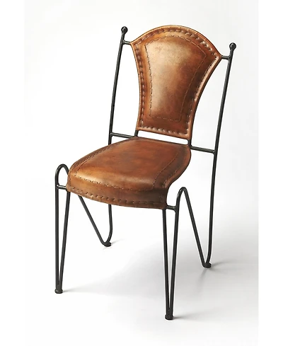 Modern Faux Leather Upholstered Side Chair for Home or Workspace