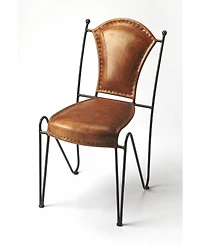 Modern Faux Leather Upholstered Side Chair for Home or Workspace