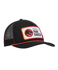 Jurassic Park Men's Park Ranger Badge Trucker Black Hat