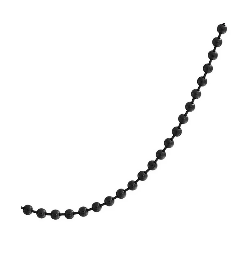 Bling Jewelry Thin Minimalist 1.5MM Stationary Ball Saturn Chain Necklace Black Silver Gold Plated Stainless Steel 16 18 20 24 30 Inch