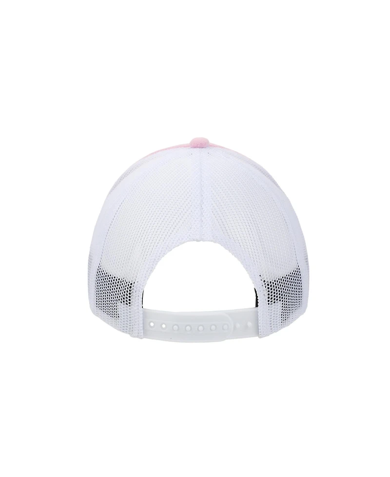 Super Mario Bros Princess Peach Rhinestone Crown Pink Trucker Hat-osfa