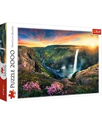 Trefl Red 2000 Piece Puzzle - Haifoss Waterfall, Iceland
