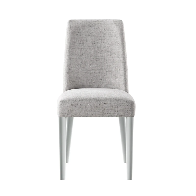 Upholstered Parsons Chair with Solid Wood Legs