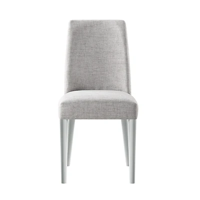 Upholstered Parsons Chair with Solid Wood Legs