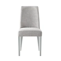 Upholstered Parsons Chair with Solid Wood Legs