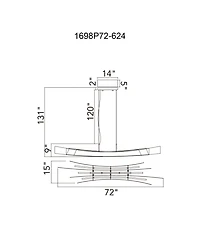 Cwi Lighting 11" Metal Candora Integrated Led Island Pool Table Light