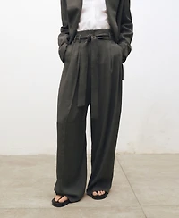 Mango Women's Belted Clips Suit Trousers