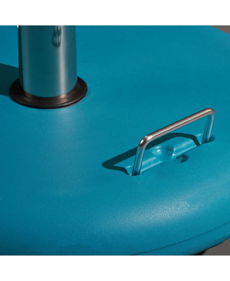 Streamdale Teal Concrete Umbrella Base - Patio Table or Standalone