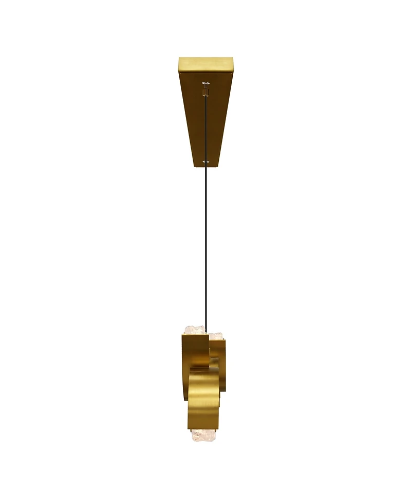 Cwi Lighting 13" Metal Moon Integrated Led Chandelier