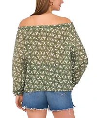 Vince Camuto Women's Floral-Print Off-The-Shoulder Blouse