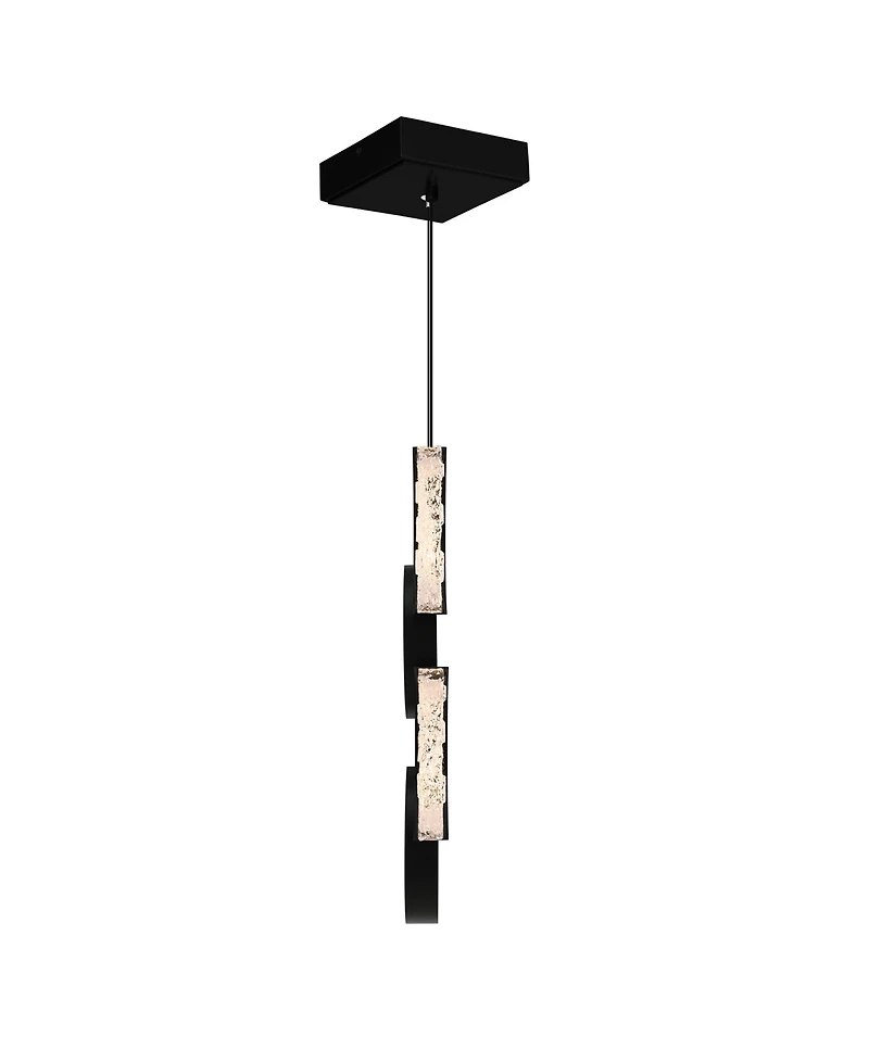 Cwi Lighting 30" Metal Moon Integrated Led Mini Pendant