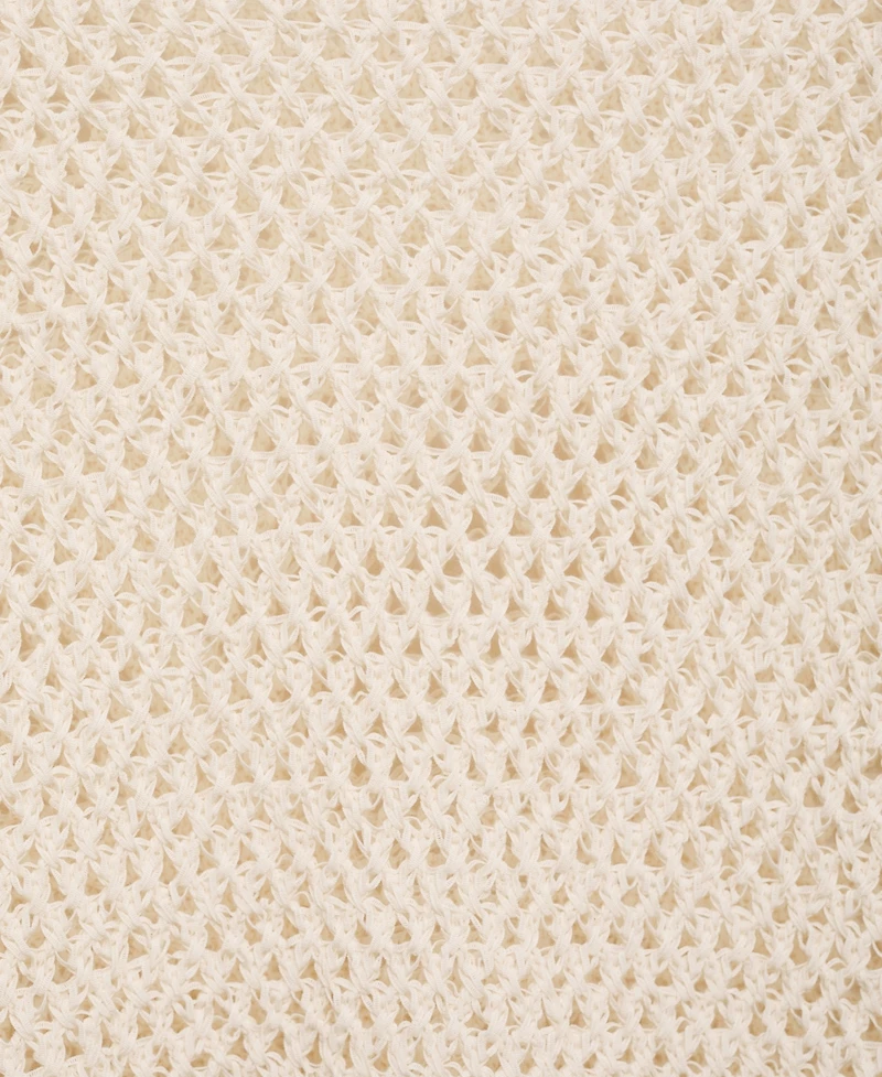 Mango Women's Open-Knit Boat Neck Sweater