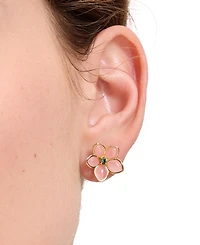 kate spade new york Gold-Tone Pastel Petals Stud Earrings