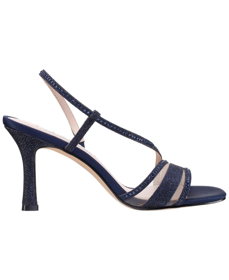 Nina Women's Abbi Asymmetrical Evening Sandals