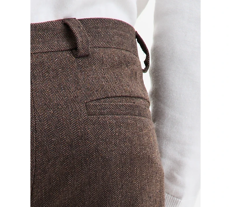 Hugo by Boss Men's Modern-Fit Herringbone Suit Pants
