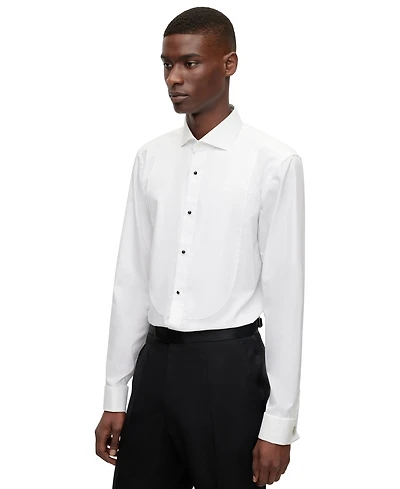 Boss by Hugo Men's Easy-Iron Stretch-Cotton Poplin Slim-Fit Dress Shirt