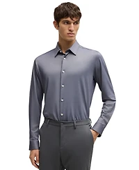 Boss by Hugo Men's Slim-Fit Performance-Stretch Shirt