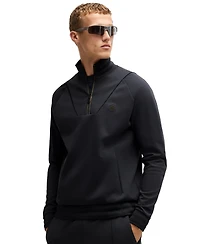 Boss by Hugo Boss Men's Double B Monogram Zip-Neck Sweatshirt