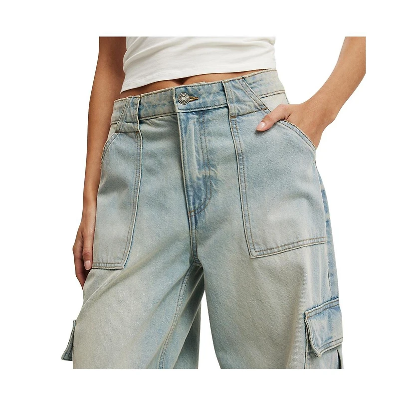 Cotton On Women's Relaxed Cargo Jean