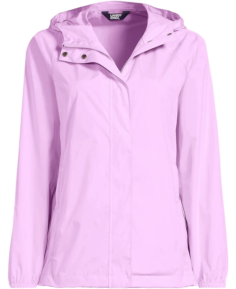 Lands' End Plus Packable Water Resistant Upf 50 Windbreaker Jacket