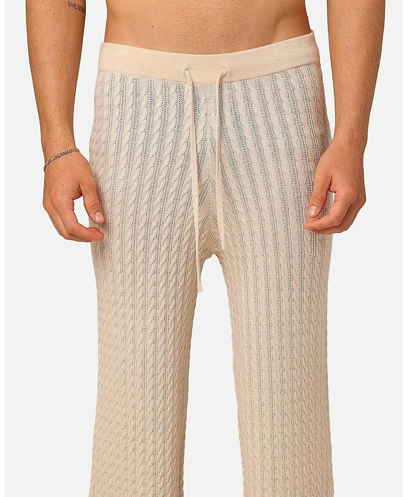 Xxiii Men's Slouch Wide Leg Knit Pants