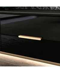 Tv stand with 4 drawers, media console with light strip