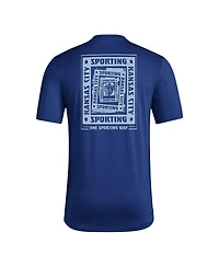 Adidas Men's Navy Sporting Kansas City Local Wrap T-Shirt