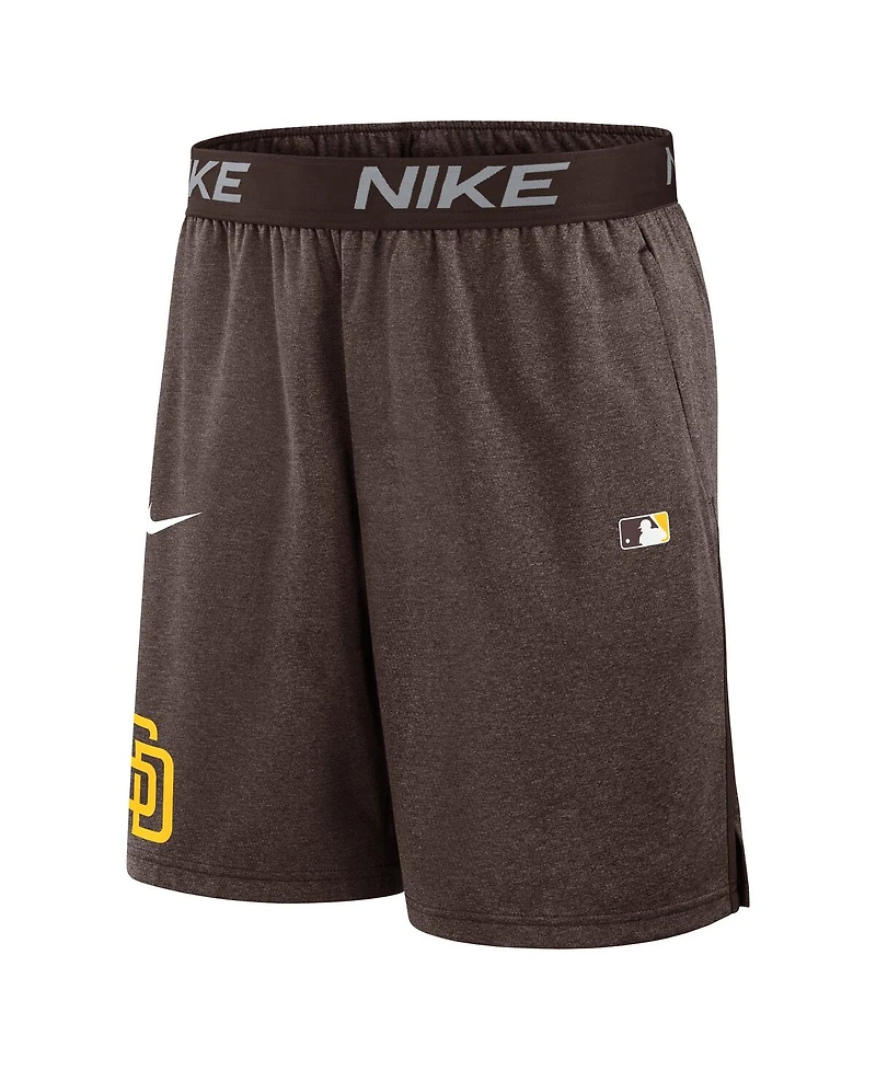 Nike Men's Brown San Diego Padres Authentic Collection Performance Knit Shorts