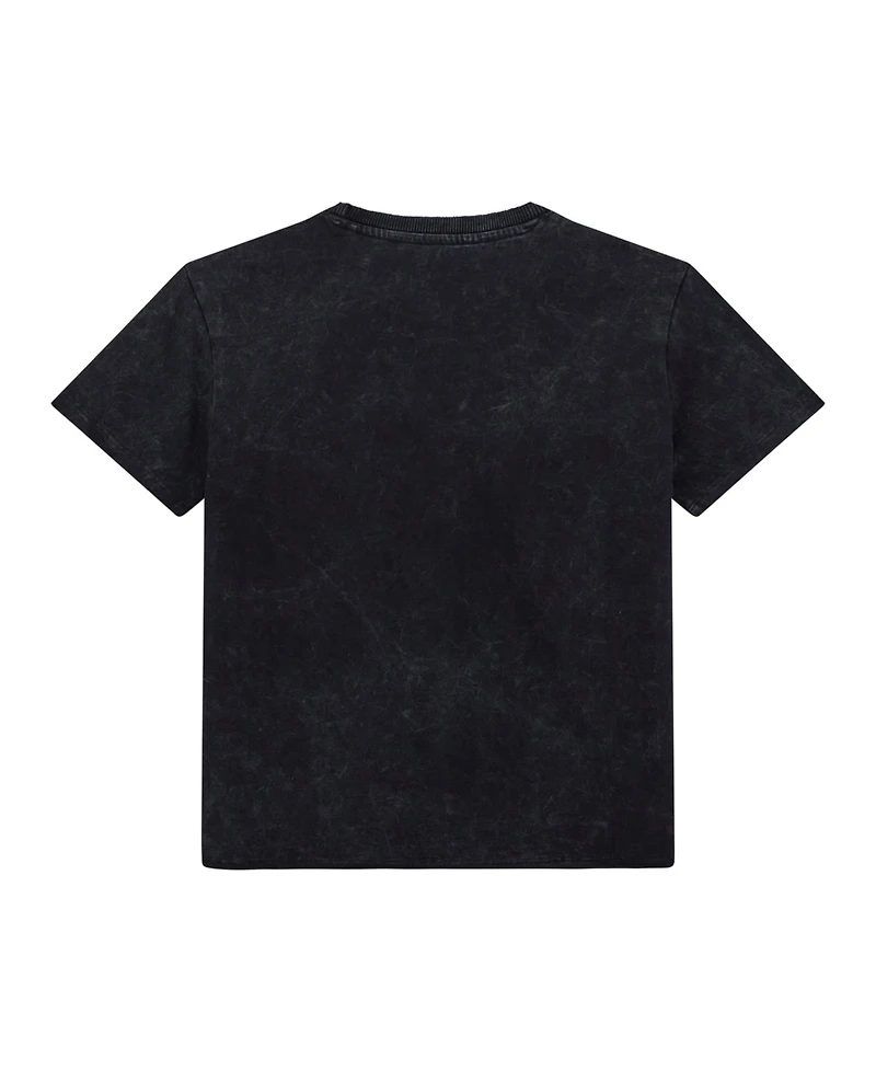 Guess Big Boys Short Sleeve Screen Print and Embroidered T-Shirt