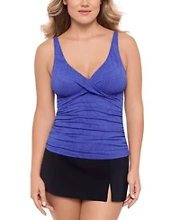 Swim Solutions Womens Shirred Tankini Swim Skirt Exclusively At Macys