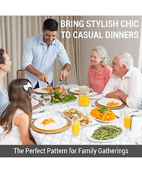 Hlc.me Modena Fabric Tablecloth, Jacquard Fabric Table Cloth for Rectangle Table, Advanced Water Resistance, Fade, Wrinkle