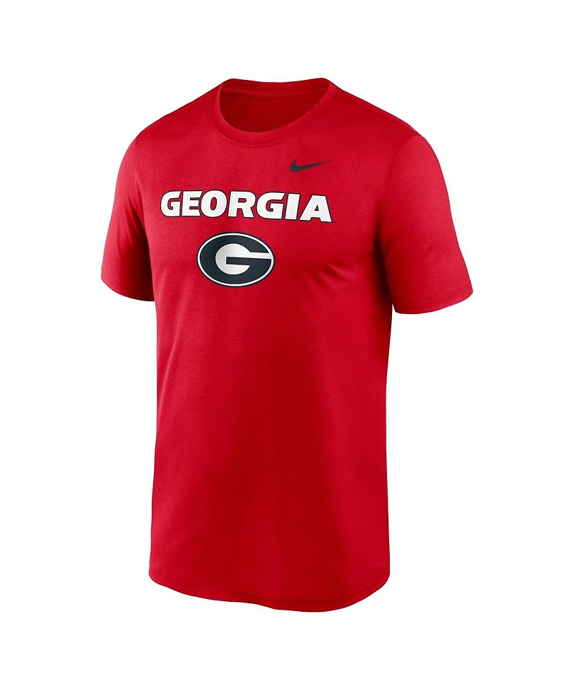 Nike Men's Red Georgia Bulldogs Lockup Legend Performance T-Shirt
