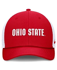 Nike Men's Scarlet Ohio State Buckeyes Rise Performance Adjustable Trucker Hat