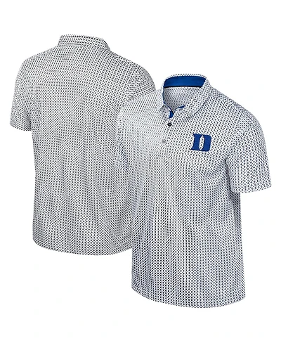 Colosseum Men's Black Duke Blue Devils Big Tall Marty Rival Polo Shirt