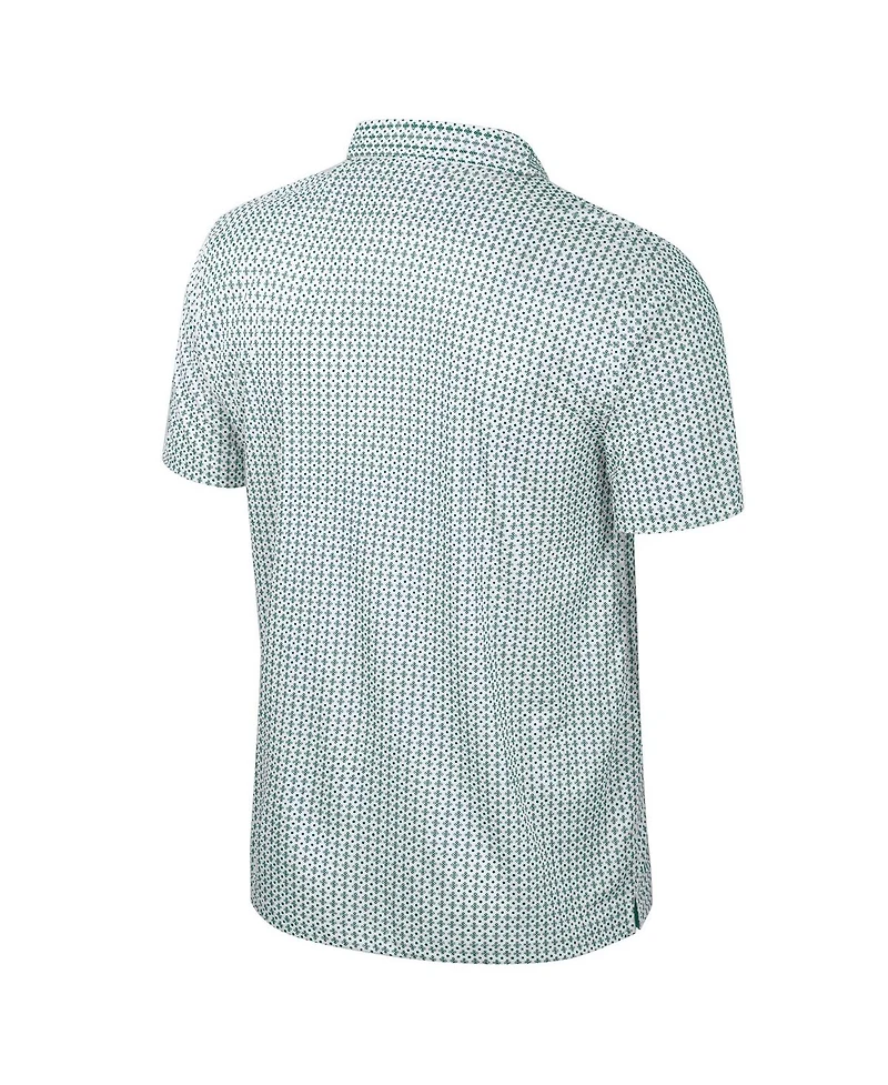 Colosseum Men's Green Michigan State Spartans Big Tall Marty Rival Polo Shirt