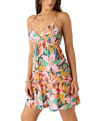 O'Neill Juniors' Simone Printed Ruffled Mini Dress