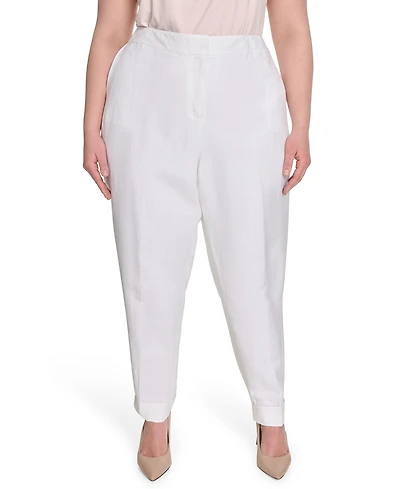 Calvin Klein Plus Mid Straight-Leg Pants