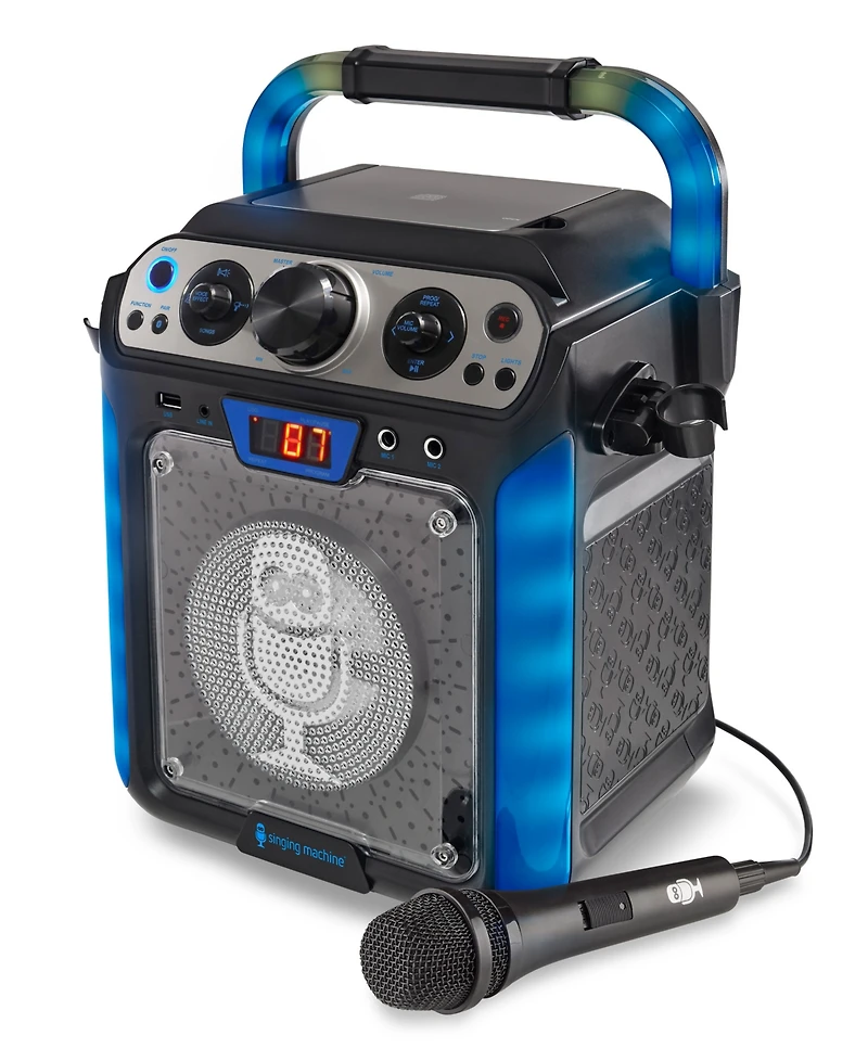 Singing Machine Groove Cube Hype Cdg Bluetooth Karaoke System