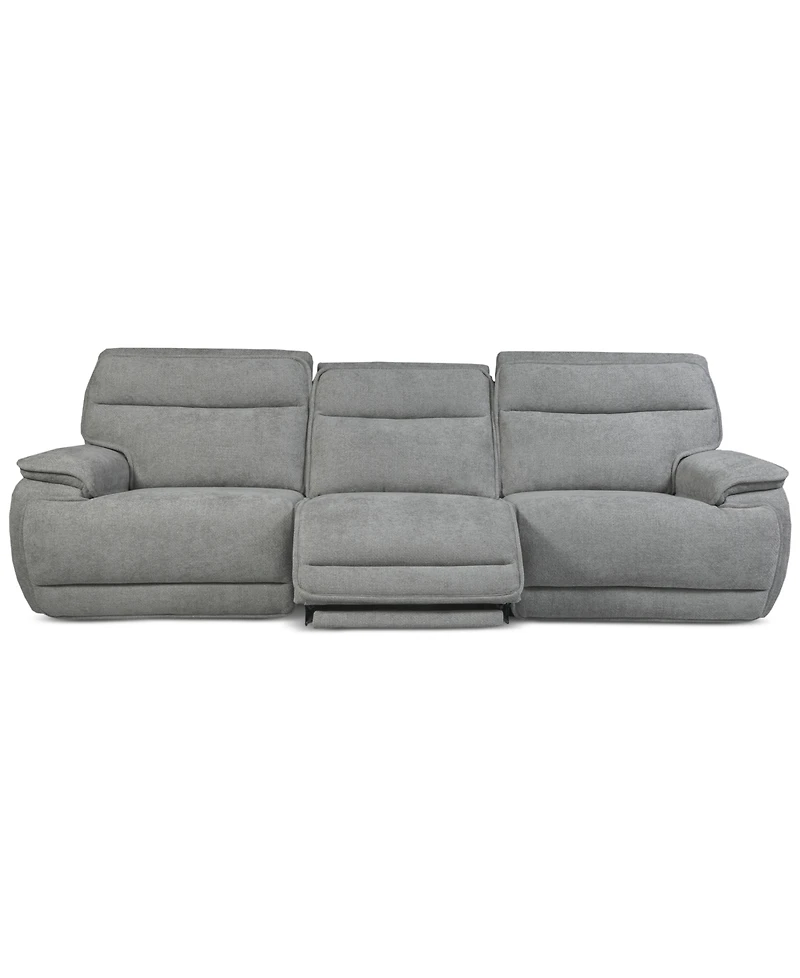 Ozryn -Pc. Fabric Sofa with Power Motion Chairs