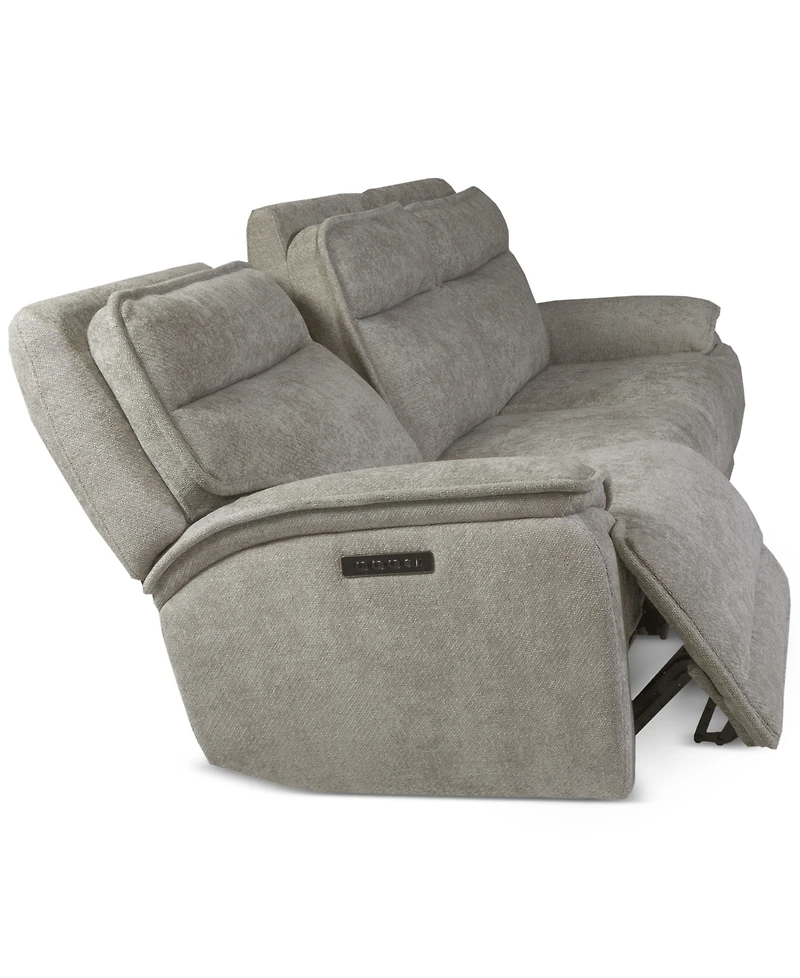 Ozryn -Pc. Fabric Sofa with 2 Power Motion Chairs