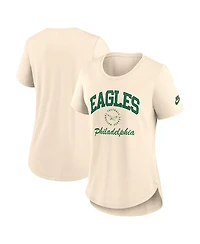 Nike Women's Natural Philadelphia Eagles Rewind Tri-Blend T-Shirt