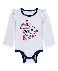 Wear by Erin Andrews Girls Baby Boys and 3-Piece Boston Red Sox Tutu Set